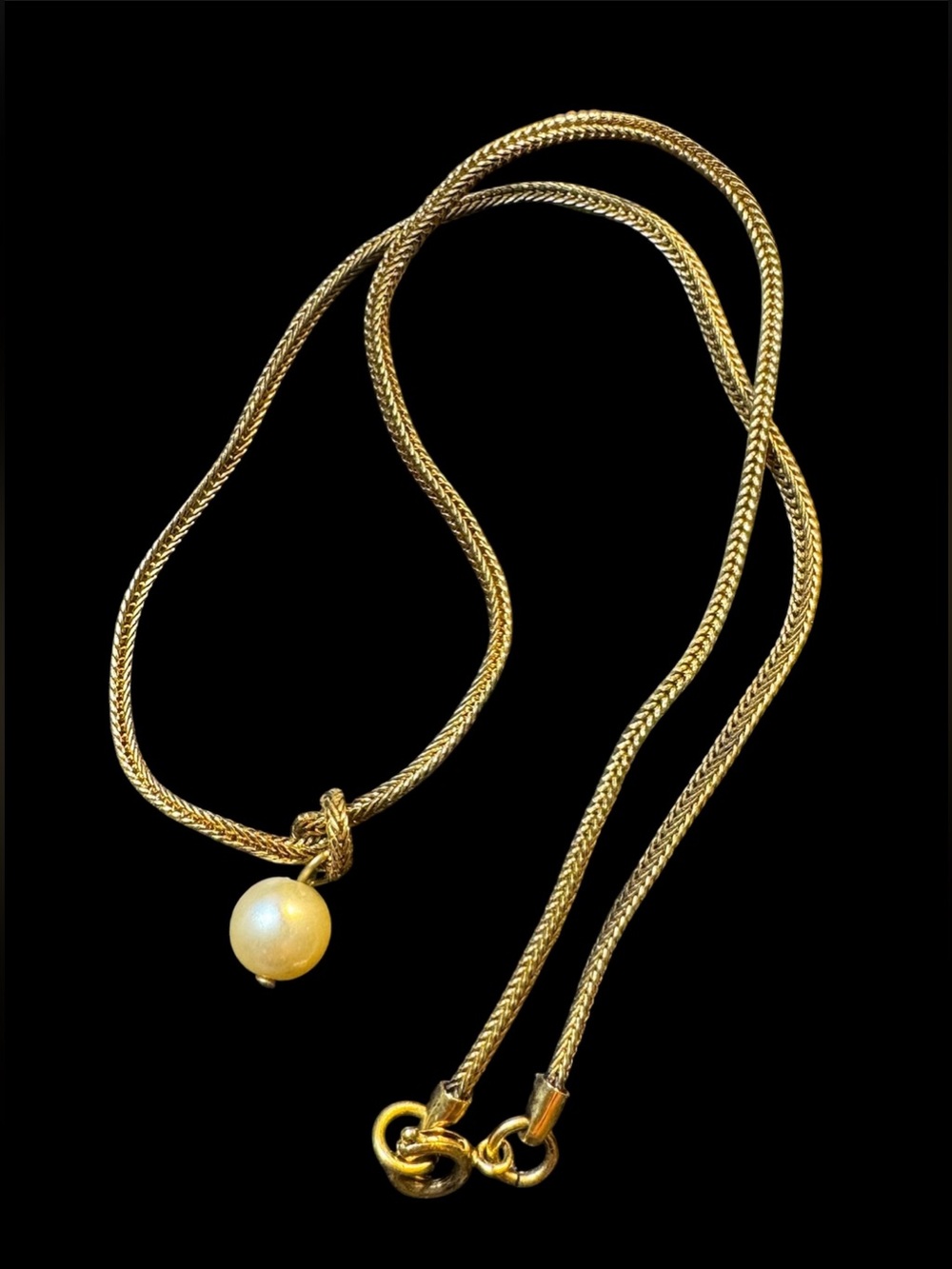 Gold Pearl Pendant Necklace - Women Jewelry